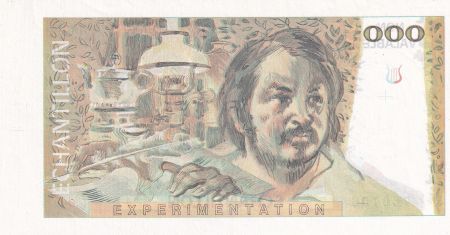 France 100 Francs - Balzac 1980 - Epreuve recto verso filigranée, signée, série L.001- Taille douce - Echantillon -