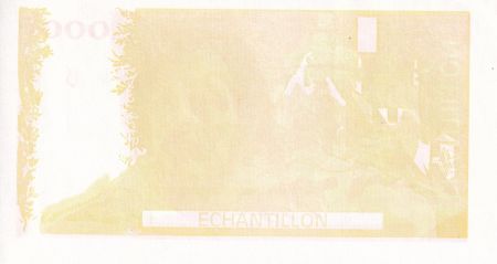 France 100 Francs - Balzac 1980 - Epreuve sans filigrane - Verso rouge, recto jaune - Echantillon - SPL / P.NEUF