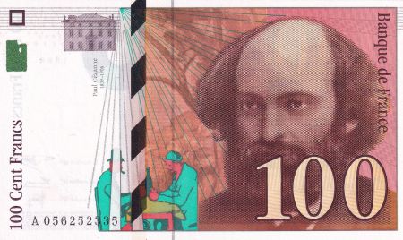 France 100 Francs - Cézanne - 1998 - Lettre A