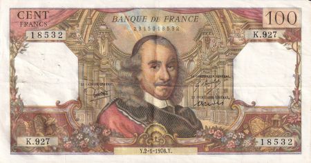 France 100 Francs - Corneille - 02-01-1976 - Série K.927