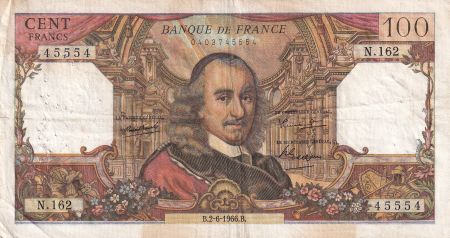 France 100 Francs - Corneille - 02-06-1966 - Série N.162 - F.65.13