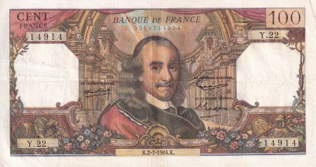 France 100 Francs - Corneille - 02-07-1964 - Série Y.22 - TTB+ - F.65.02