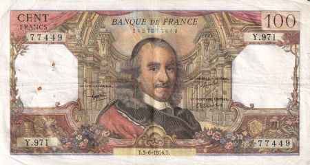 France 100 Francs - Corneille - 03-06-1976 - Série Y.971