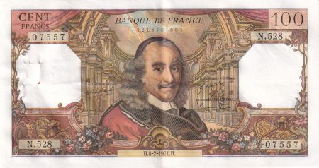 France 100 Francs - Corneille - 04-02-1971 - Série N.528