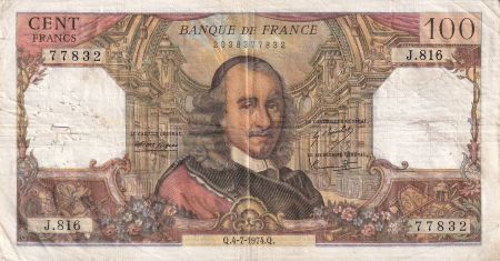 France 100 Francs - Corneille - 04-07-1974 - Série J.816