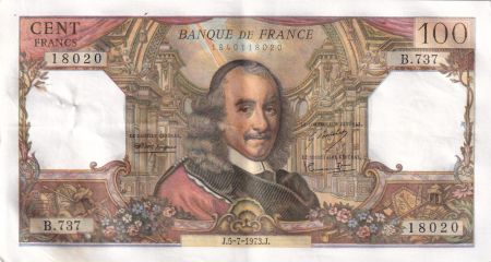 France 100 Francs - Corneille - 05-07-1973 - Série B.737