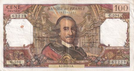 France 100 Francs - Corneille - 07-10-1971 - Série C.594