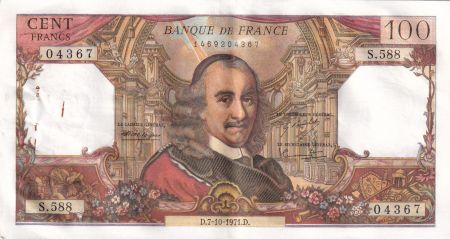 France 100 Francs - Corneille - 07-10-1971 - Série E.588