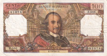 France 100 Francs - Corneille - 07-10-1971 - Série Z.586
