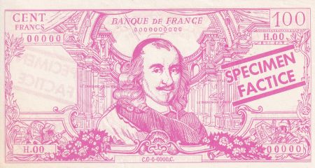 France 100 Francs - Corneille - Billet scolaire