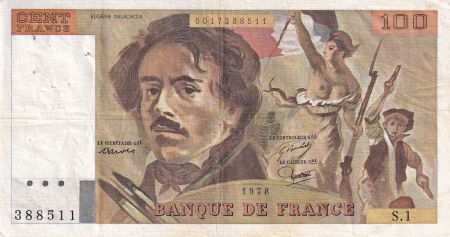 France 100 Francs - Delacroix - 1978 - Série S.1 - F.68.01