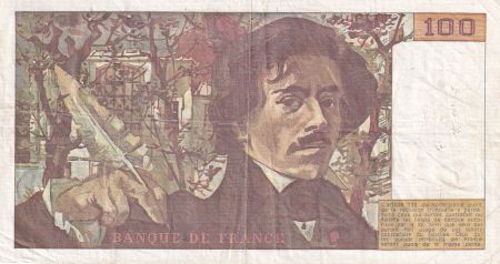 France 100 Francs - Delacroix - 1978 - Série W.3 - F.69.01b
