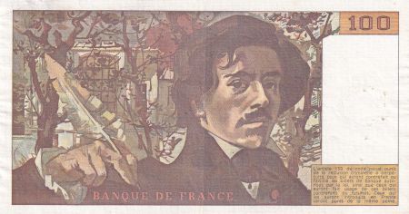 France 100 Francs - Delacroix - 1978 - Série X.2 - Hachuré - F.69.01a