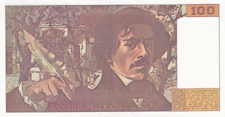 France 100 Francs - Delacroix - 1989 - Série K.165 - F.69bis.02b