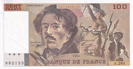 France 100 Francs - Delacroix - 1994 - Série A.284 - F.69TER.01c