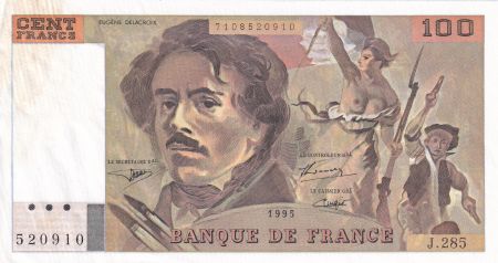 France 100 Francs - Delacroix - 1995 - Série J.285