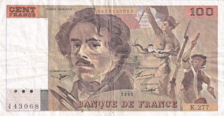 France 100 Francs - Delacroix - 1995 - Série K.277