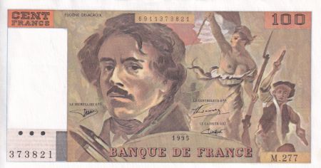France 100 Francs - Delacroix - 1995 - Série M.277 - F.68ter.02b