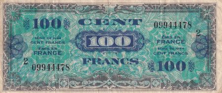 France 100 Francs - Drapeau - 1944 - Série 2 - TB  - VF.20.02