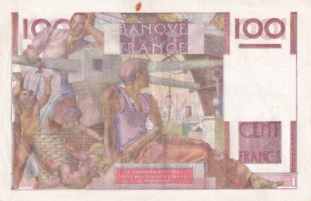 France 100 Francs - Jeune Paysan - 01-04-1954 - Série Q.599 - F.28.43