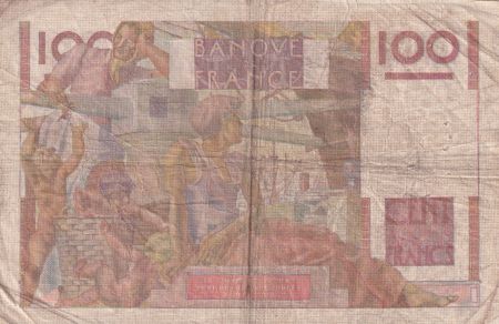 France 100 Francs - Jeune Paysan - 07-01-1954 - Série R.580