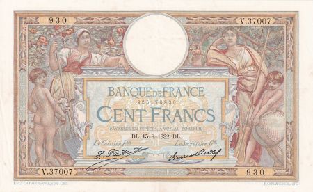France 100 Francs - Luc Olivier Merson - 15-09-1932 - Série V.37007 - F.24.11