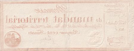 France 100 Francs - Mandat Territorial avec série - 1796 - SPL