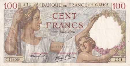 France 100 Francs - Sully - 01-08-1940 - Série C.13406 - F.26.34