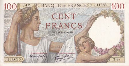 France 100 Francs - Sully - 06-06-1940 - Série J.11683 - F.26.31