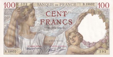 France 100 Francs - Sully - 13-03-1941 - Série B.19852 - F.26.48