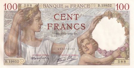 France 100 Francs - Sully - 13-03-1941 - Série B.19852