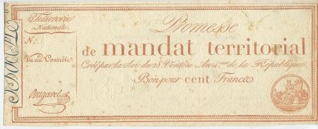 France 100 Francs 28 Ventose An IV (18.3.1796) - Vérificateur