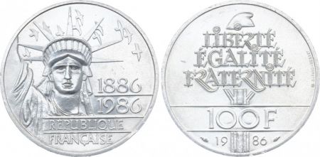 France 100 Francs Argent Liberté - 1986