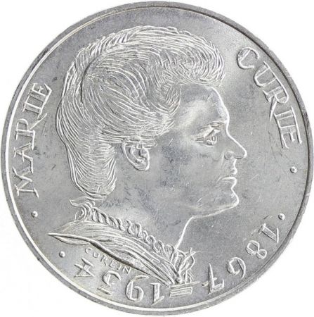 France 100 Francs Argent Marie Curie - 1984