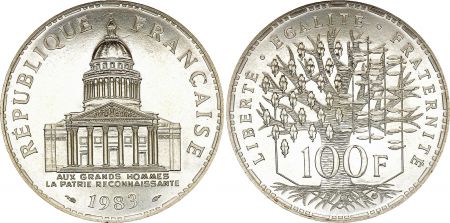 France 100 Francs Argent Panthéon - 1983 - NEUF