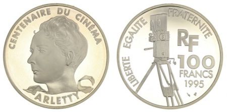 France 100 Francs Arletty - Centenaire du Cinéma - 1995