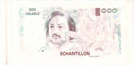 France 100 Francs Balzac 1980 - Taille douce - Echantillon