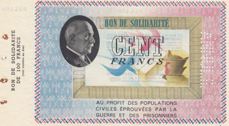 France 100 Francs Bon de Solidarité - 1941-1942 Annulé