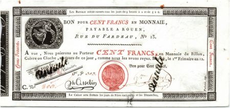 France 100 Francs Caisse d\'Echanges des Monnaies - Rouen