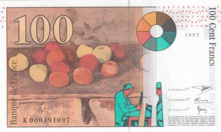 France 100 Francs Cézanne - 1997 - Neuf - Série K.000