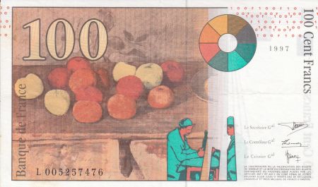 France 100 Francs Cezanne - 1997 - Sans STRAP - Série L. 005