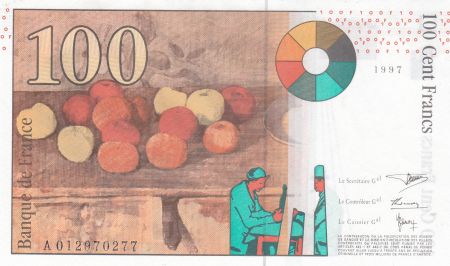 France 100 Francs Cezanne - 1997 - Série A012