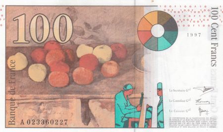 France 100 Francs Cezanne - 1997 - Série A023
