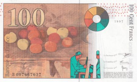 France 100 Francs Cezanne - 1997 - Série B007