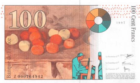 France 100 Francs Cezanne - 1997 - Série Z-000 - SPL
