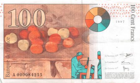 France 100 Francs Cezanne - 1997 A000084255 - TTB+