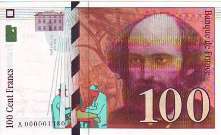 France 100 Francs Cezanne - 1997
