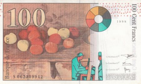 France 100 Francs Cezanne - 1998 - Série S. 062