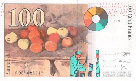 France 100 Francs Cézanne - 1998 - SPL