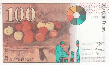 France 100 Francs Cezanne - 1998 - X 055430395